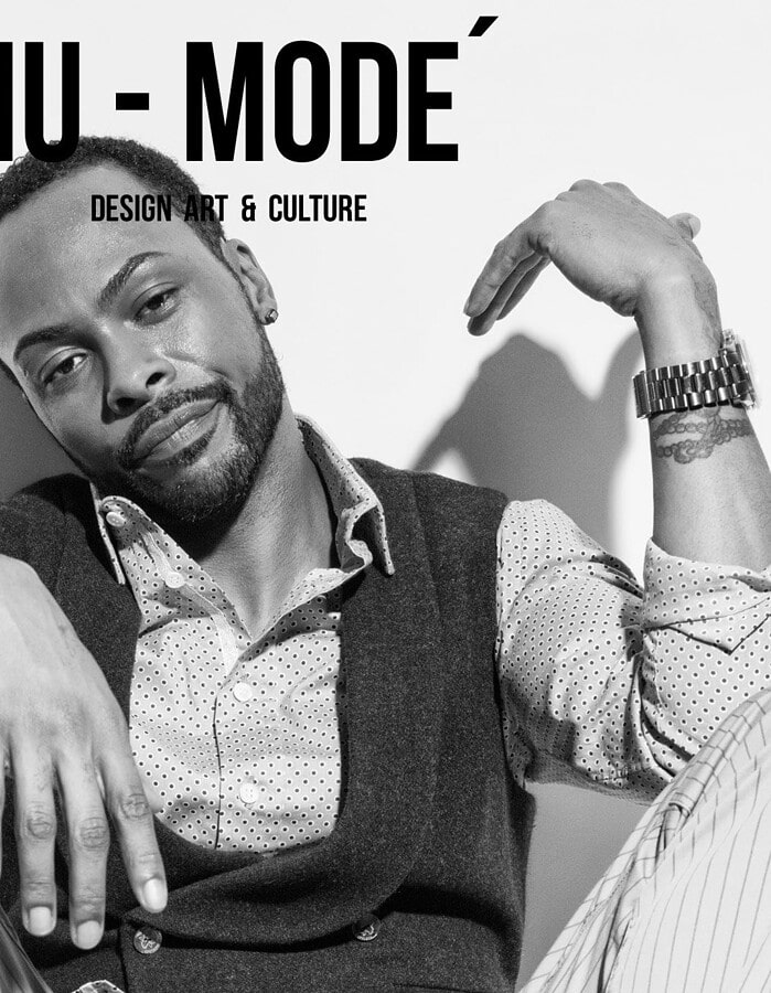 Horizontal crop of the Nu-Mode Magazine cover portrait featuring Jaz Anderson.